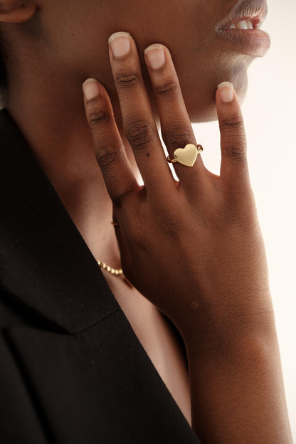 Gold Heart Ring