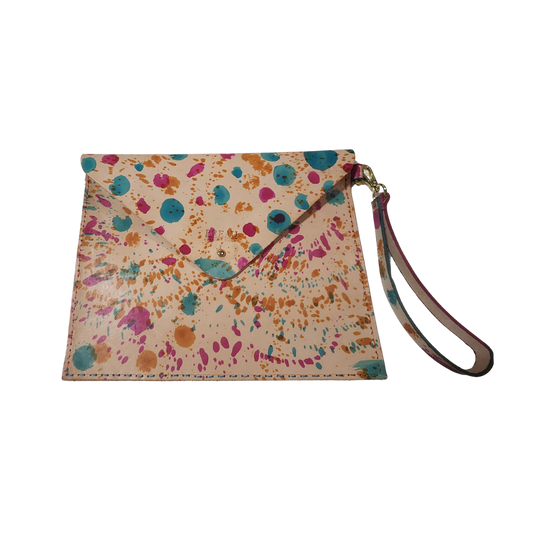 Splatter Envelope Wristlet
